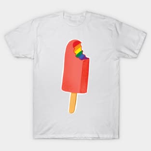 Pride Popsicle LGBTQ flag on a Popsicle T-Shirt